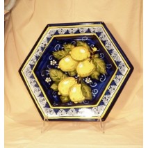 Lemon hexagonal tray